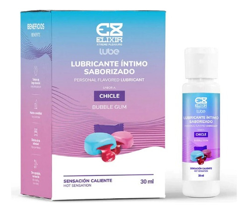 Lubricante De Chicle Comestible Sensación Caliente Elixir