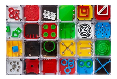 12 Cubos Juego Ingenio Y Habilidad Mental, Mini Cubos Iq