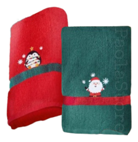 Toalla De Mano, Toalla De Baño Toalla Navidad Set.x2 Azzorti