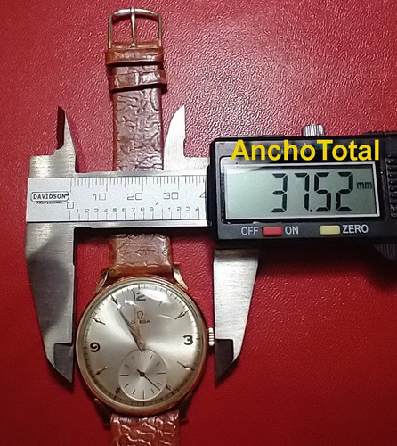 Imagen 9 de 9 de Reloj Omega Oro Cal265 Cuerda Tresor 1954 Original Impecable