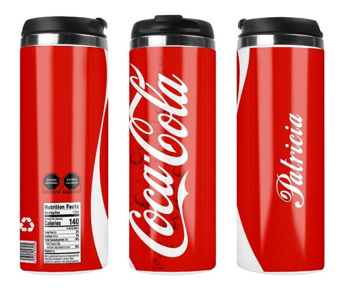 Termo Blanco Personalizado Coca Cola