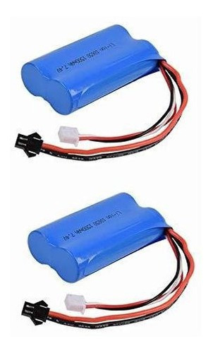 2 Piezas 7.4v 1500mah Sm2p Enchufe Bateria Li-on Para Syma 