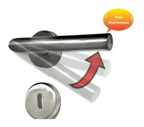Manija Picaporte Media Doble Acero Inoxidable!!!