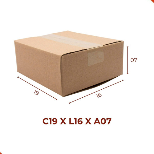 Kit Com 10 Caixa De Papelão Maleta 19x16x07 - Mercado Envios
