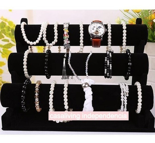 Imagen 3 de 7 de Exhibidor De Pulsera 3 Niveles Mostrador Accesorios Reloj