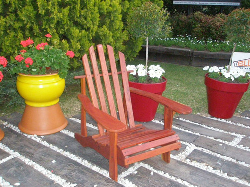 Imagen 6 de 8 de Reposera Banco Adirondack Sillón De Madera