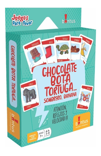 Chocolate Bota Tortuga Juego Cartas Para Llevar Bontus Lelab