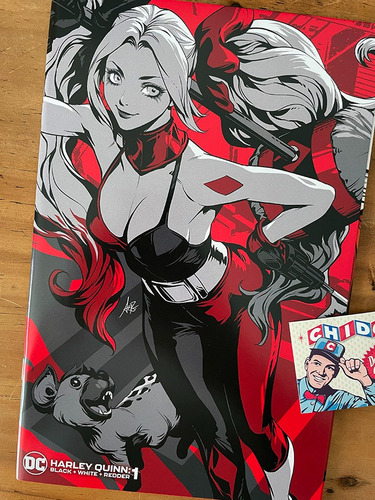 Comic - Harley Quinn Black White Redder #1 Artgerm Sexy