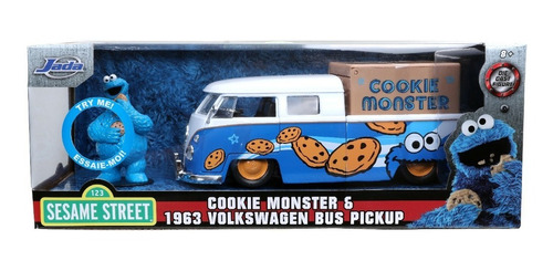 Volkswagen Bus 1963 Escala 1:24 Con Cookie Monster Jada