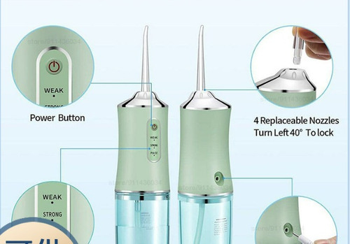 Irrigador Dental Recargable, Ipx6 Ideal Para Viajar, Familia