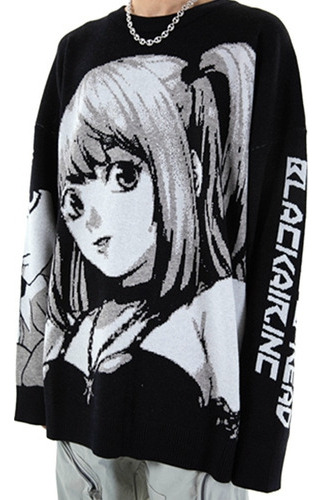 B N Anime Death Note Misa Amane Cosplay Suéter Tops Sudadera