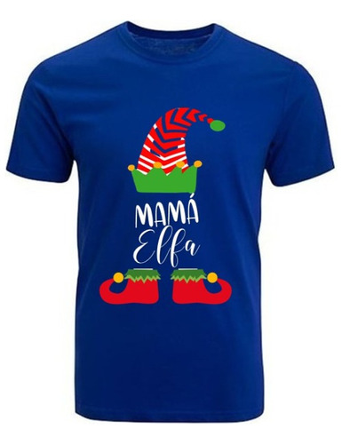 Polera Estampada De Navidad Diseño Duende Personalizado