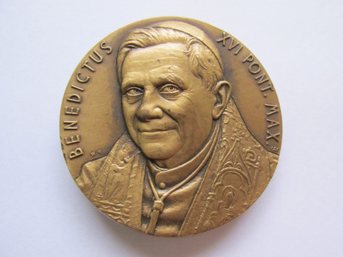 Antigua Medalla Papa Benedicto Xvi Vaticano Roma Muy Escasa (Usado)