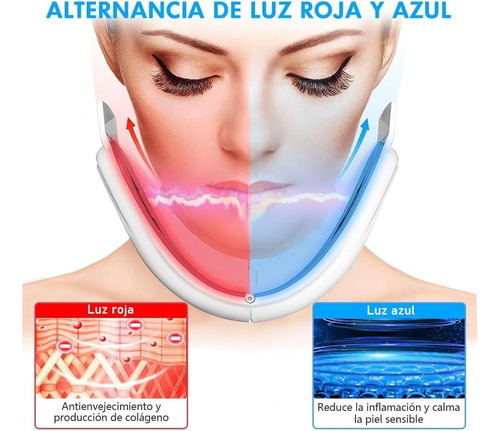 Masajeador Facial Microcorriente Diseño Elegante Intensidad Blanco
