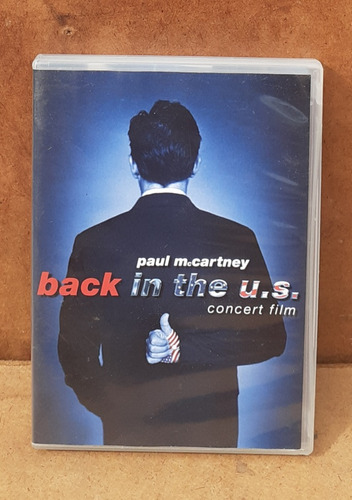 Dvd De Paul Mccartney - Back In The U.s.