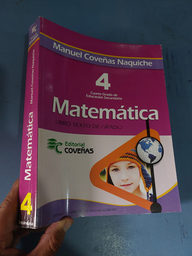 Libro Matemática 4° Año De Secundaria Coveñas