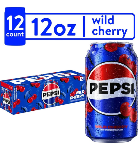 Pepsi Wild Cherry 12 Pack Importada