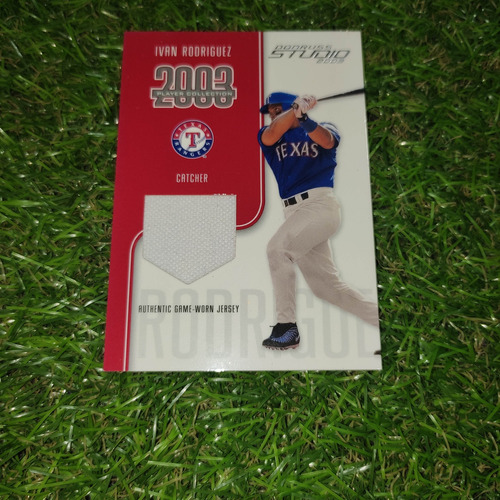 Cv Iván Rodríguez Memorabilia Jersey /300 Donruss Studio