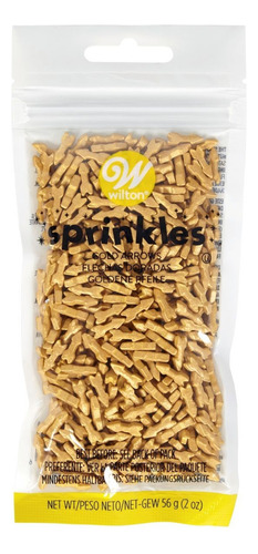Sprinkles - Flechas Doradas 56grs Wilton Color Dorado
