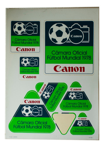 Calcos Stickers Canon Camaras Vintage Mundial 78