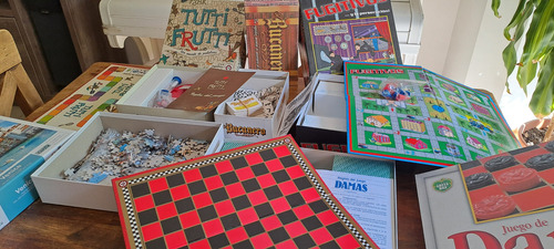Lote De 5 Juegos De Mesa, Todos Completos. (Usado)