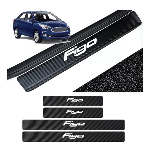 Sticker Protección De Estribos Puertas Ford Figo