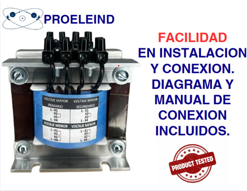 Transformador Monofasico 200va -volts:440/220v-220/110v-alu