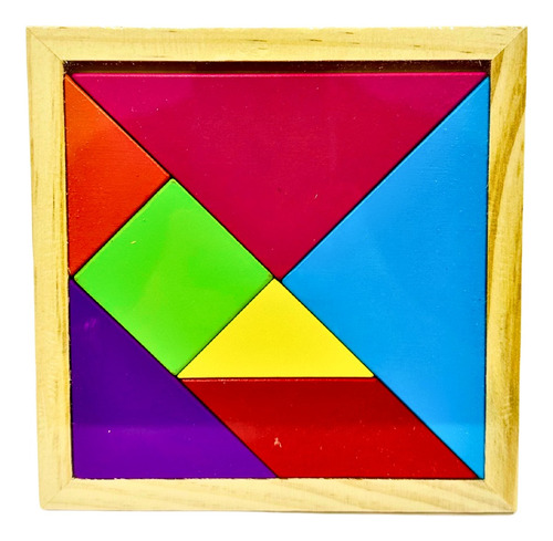 Juego Didáctico Fichas Encajables Tamgram Puzzle