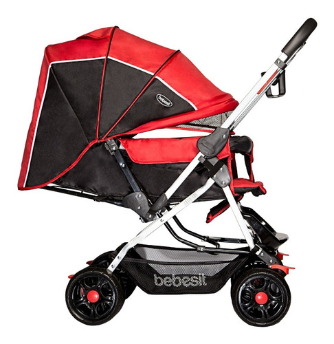 Imagen 3 de 6 de Coche Bebesit Roma Rojo