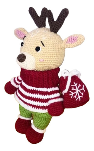 Amigurumi Serafín Reno Bebé - Coleccionable - Hecho A Mano