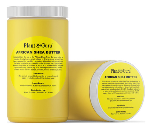 Manteca De Karité Africana Pura 32 Oz Envase Seguro Fragancia