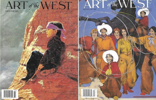 Lote 5 Revistas  Art Of The West  En Ingles_precio Por Las 5