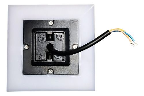 5 Pack Lampara De Pared 10w Curveado Delgado Exterior Ip68 Color Cuadrado Delgado Negro Luz Calida 3500k