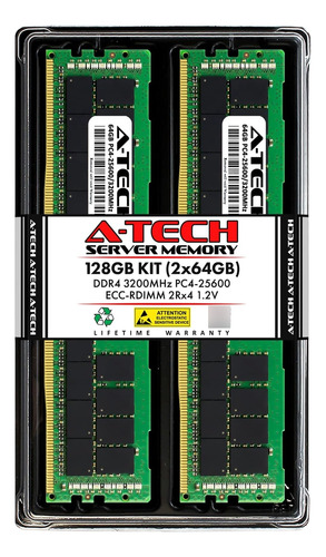 Kit A-tech 128 Gb (2 X 64 Gb) Ddrmhz Pcecc Rdimm 2rx4 1,2 V