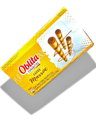Imagen 2 de 2 de Oblita Cubanitos sabor marroc 48 unidades de 5.5g
