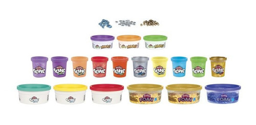 Imagen 2 de 9 de Slime Y Foam Metallic Mix-in Mania Play-doh 19 Latas