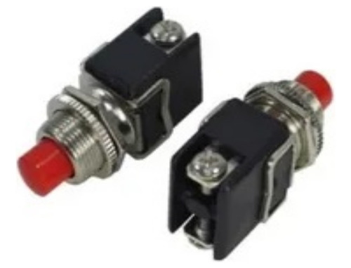 12 Chave Push Botão Verm 8a-125v 4a-250v Nf 2t 39x17x17