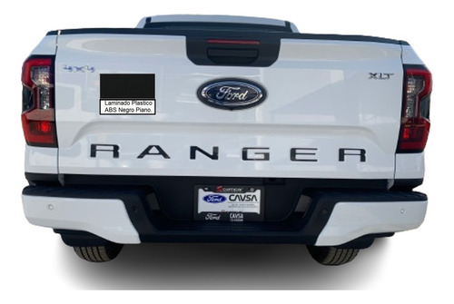 Letras Logotipo Ford Ranger 2023 Tapa Batea Todas Versiones