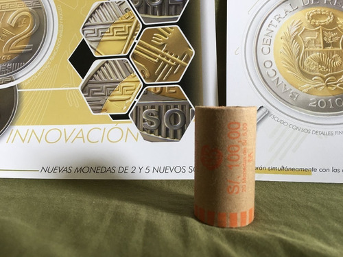 Primeras Monedas 2 Y 5 Soles Lineas Nazca Coleccion Completa