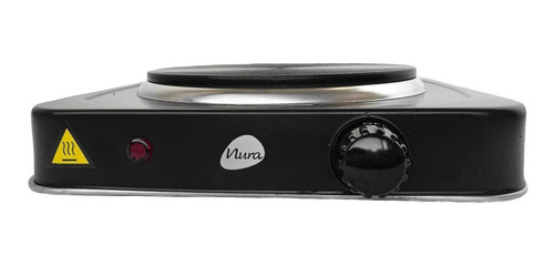 Imagen 2 de 3 de Anafe eléctrico Nura NR-HP1500PM negro 220V - 240V
