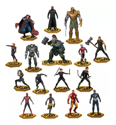 Disney Store Mega Set 16 Figuras Marvel Avengers Endgame