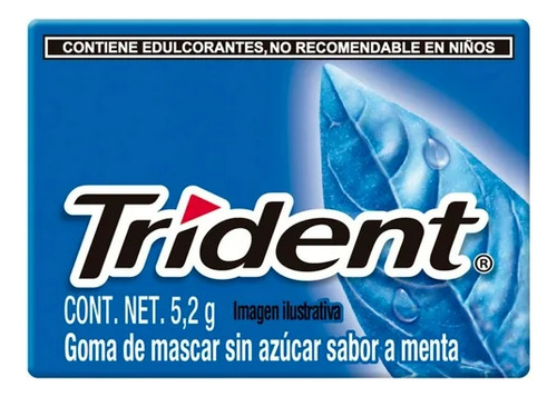 Chicle Trident 4 S Menta 40 Piezas