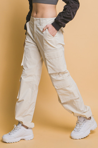 Pantalon Cargo Casual De Mujer