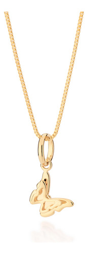 Pingente Borboleta Banhado A Ouro 542730 Rommanel Cor Dourado