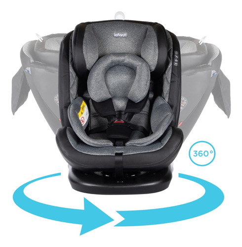 Silla De Auto Convertible I-giro 360º Light Grey Infanti I-giro 360° Gris