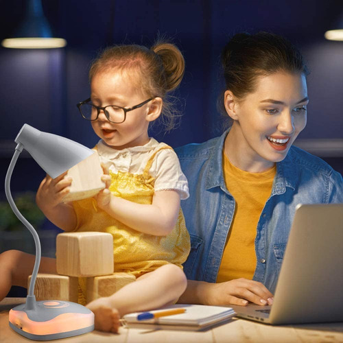 Imagen 7 de 10 de Lámpara Led De Escritorio Para Lectura Recargable
