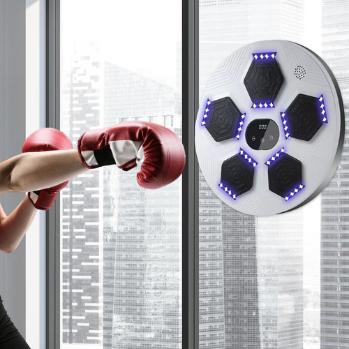 Máquina De Boxeo Pared Objetivo Niños Adultos Con Guantes