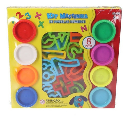 Kit Massinha Modelar Números Brinquedo Alfabetização Criança