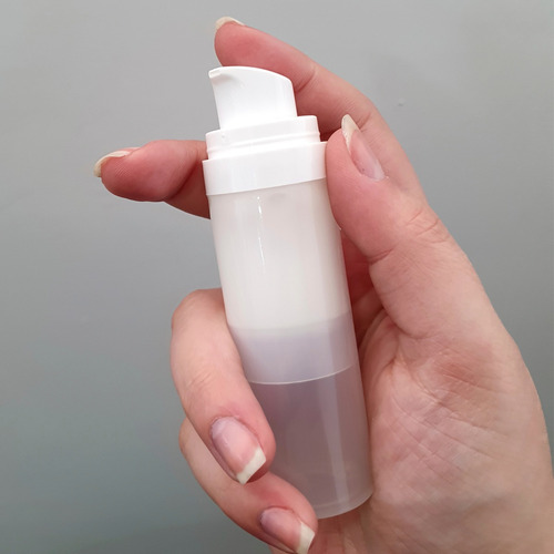 1 Frasco Porta Creme Válvula Pump 30ml Viagem Não Vaza Br