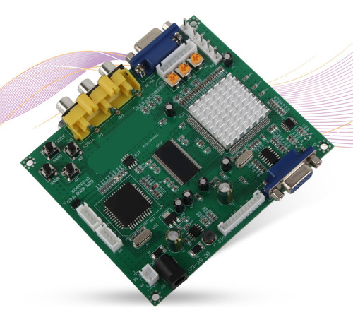 Placa Convertidora De Juegos Rgb/cga/ega/yuv A Vga Hd Video